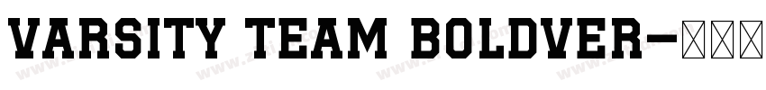 Varsity Team BoldVer字体转换